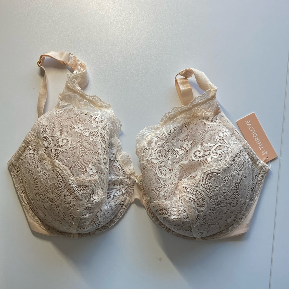 Thirdlove Lace Contour Plunge Bra.  New with tags.  Size 36G